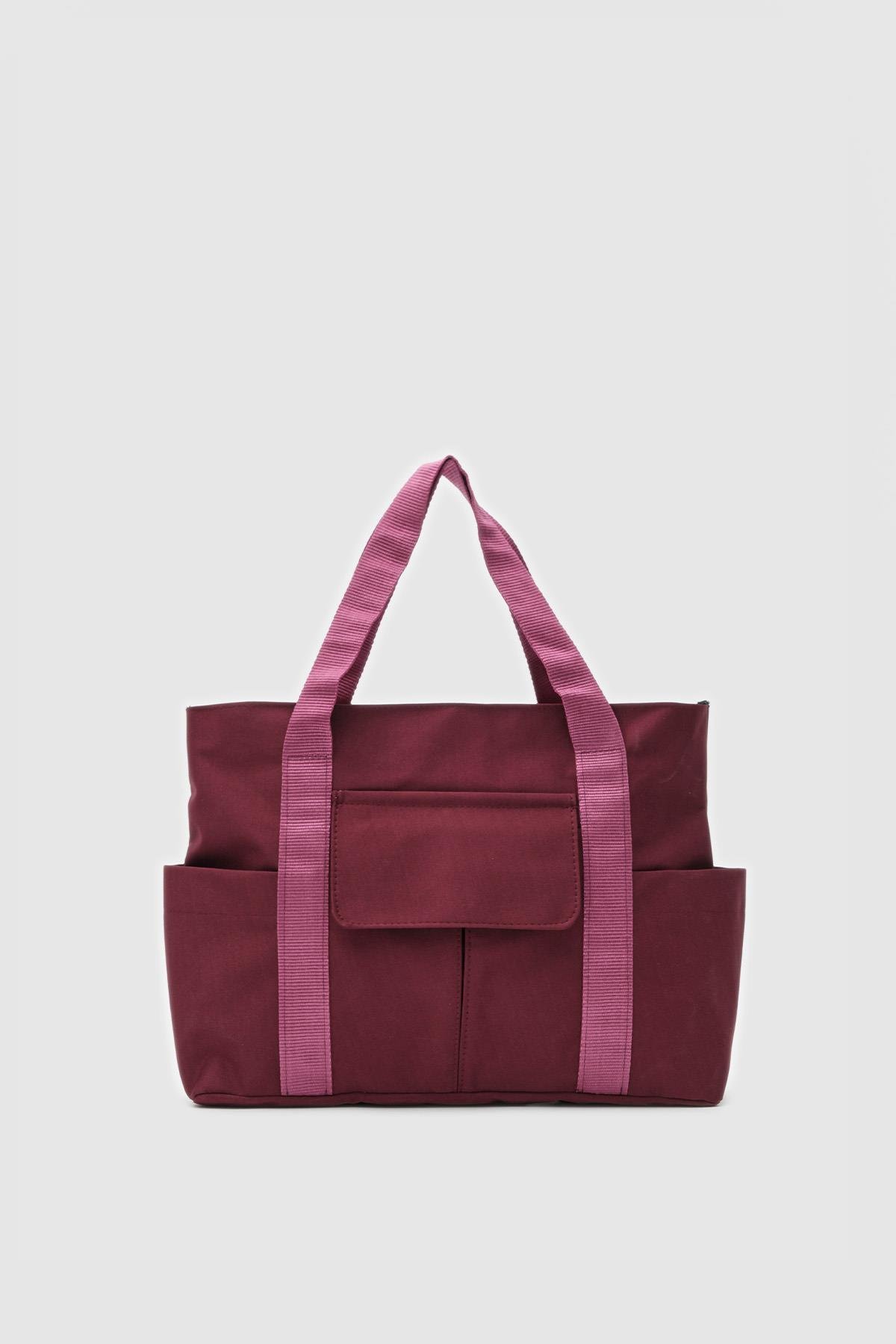 Bigger Cepli Tote Çanta Pettit Bordo