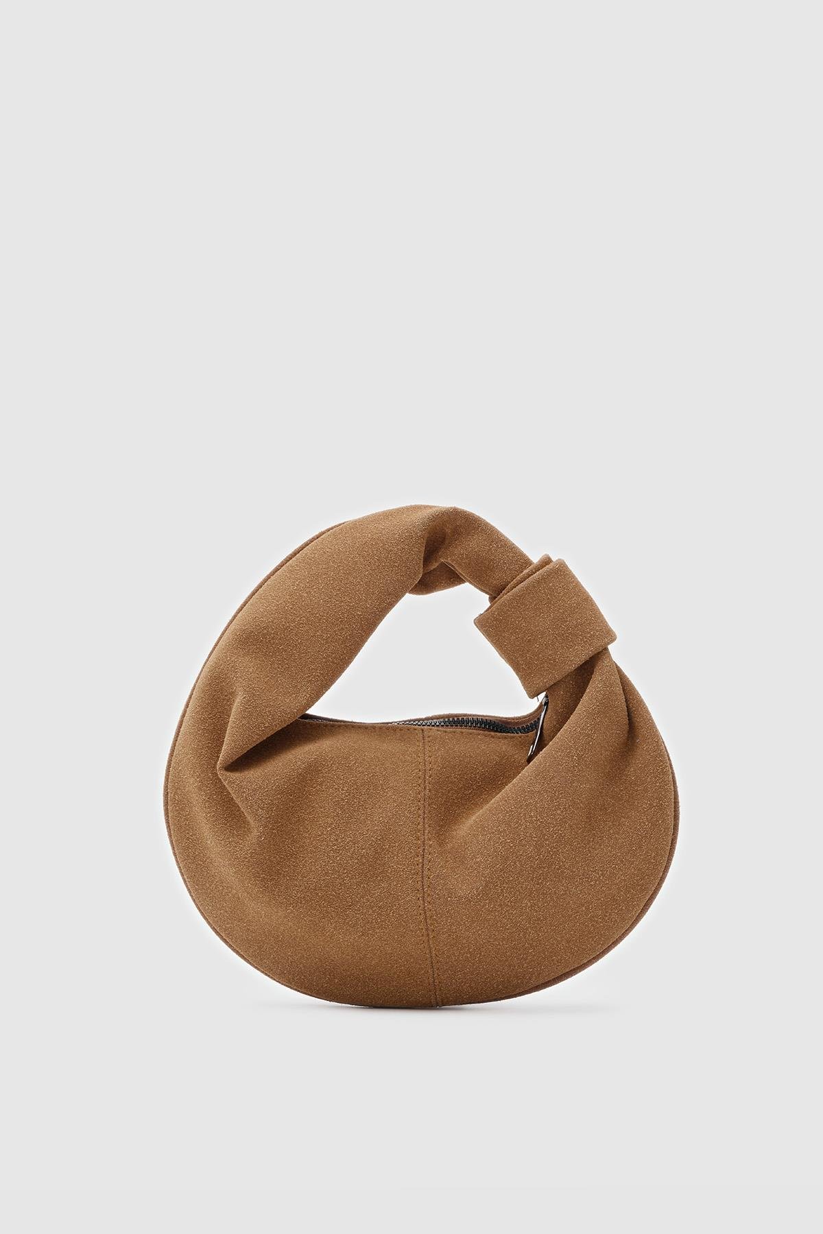 Capsule Süet Baget Çanta Taba