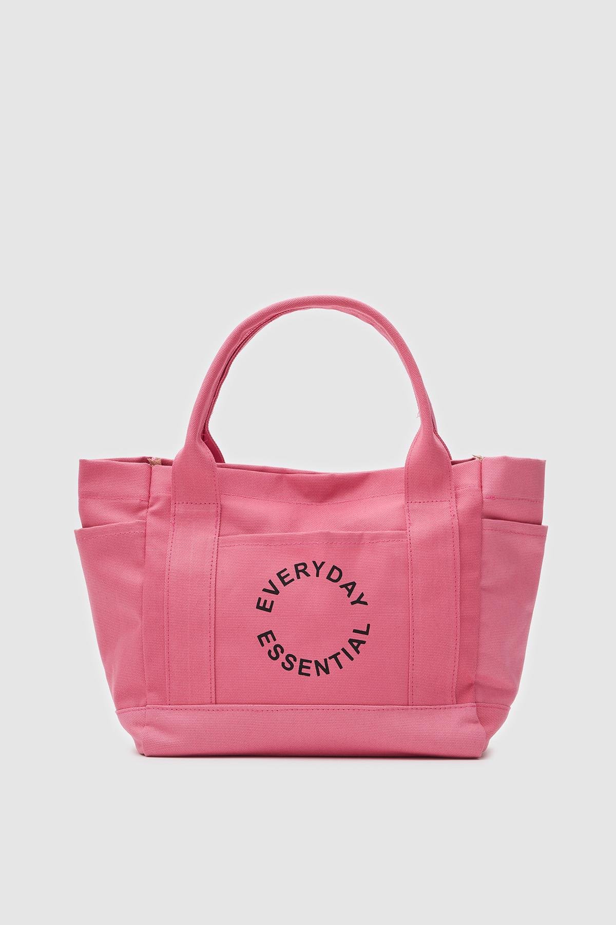 Çok Cepli Everday Kanvas Çanta Benjamin Pembe