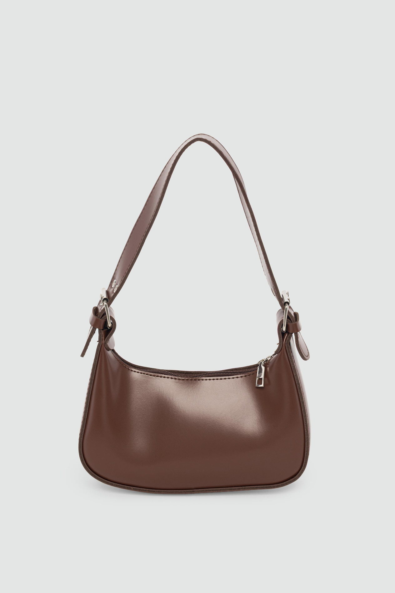 Muse Oval Baget Çanta Taba