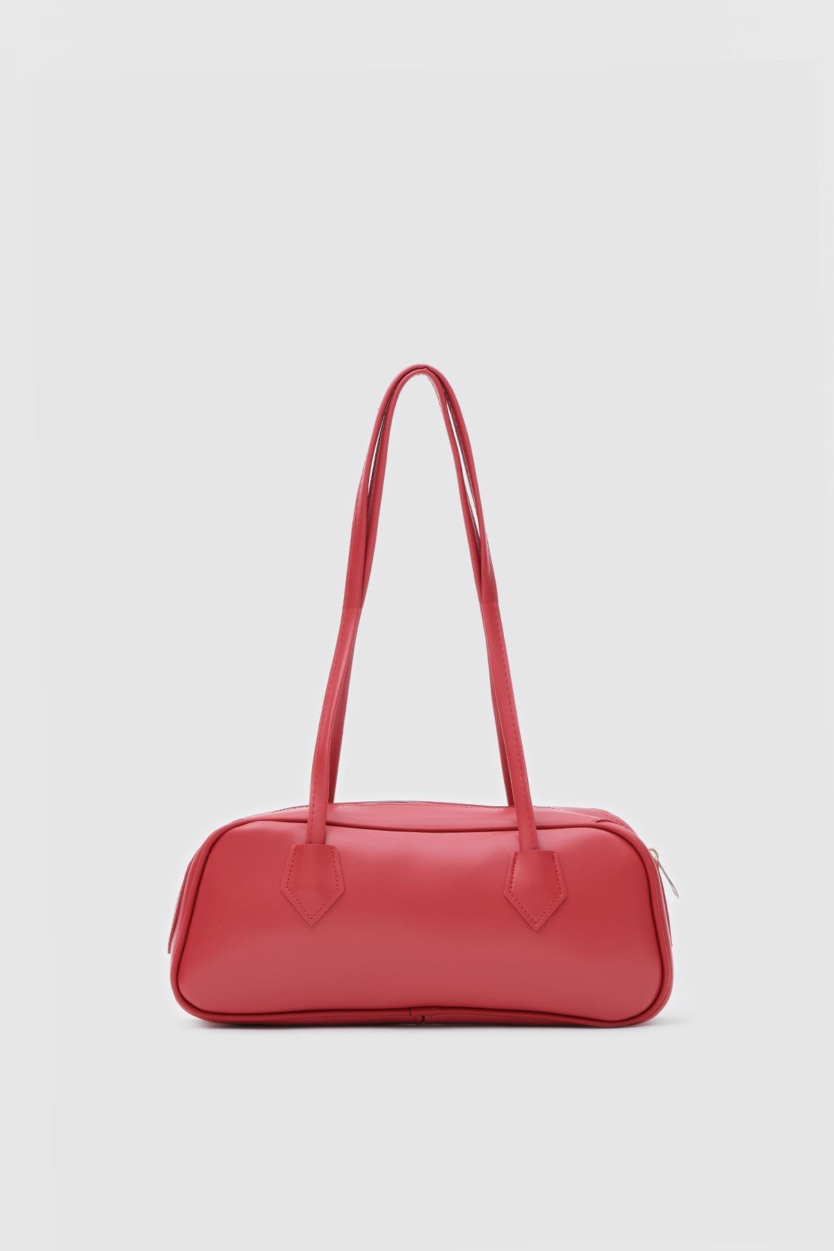 Boheme Kırmızı Vintage  Baget Çanta