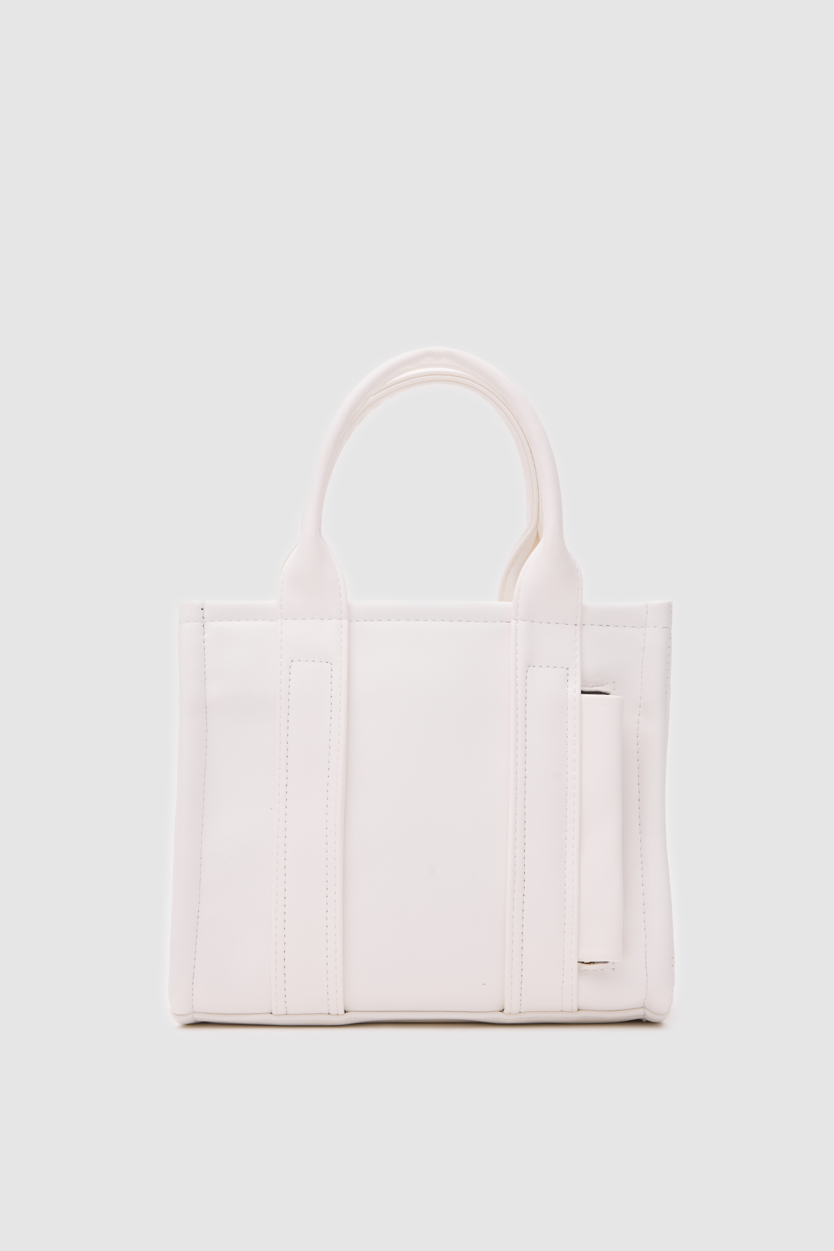 Suni Deri Kadın Tote Bag Miles Beyaz