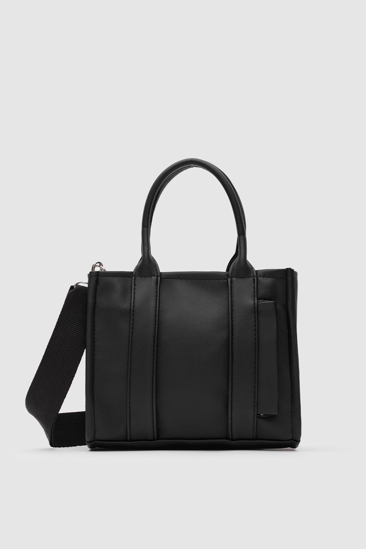 Suni Deri Kadın Tote Bag Miles Siyah
