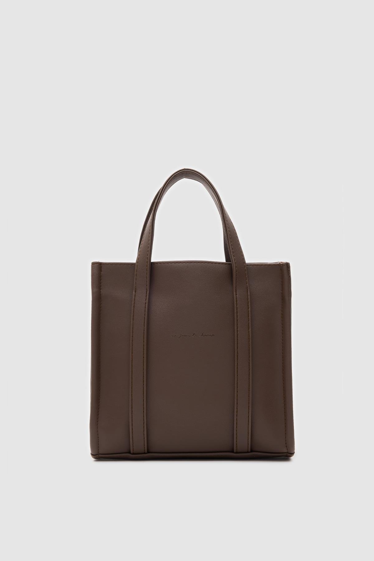 Suni Deri Medium Tote Bag Glenn Acı Kahve
