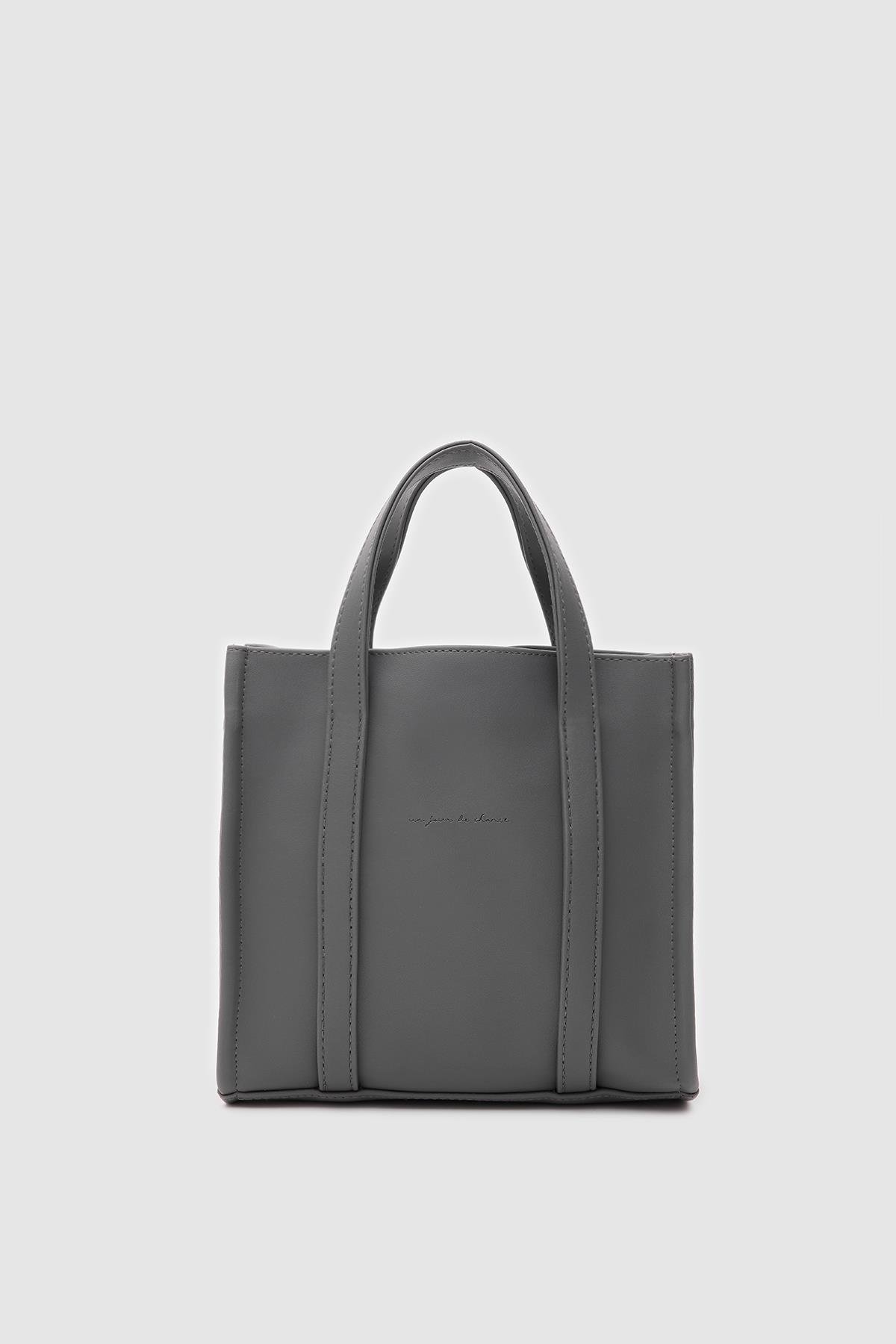 Suni Deri Medium Tote Bag Glenn Antrasit
