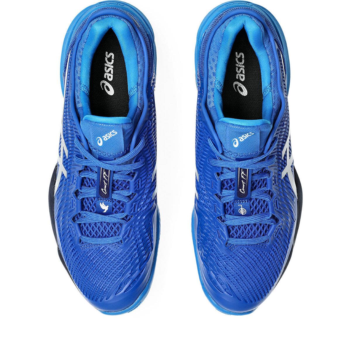 Asics Court Ff 3 Novak Clay Erkek Mavi Tenis Ayakkabısı