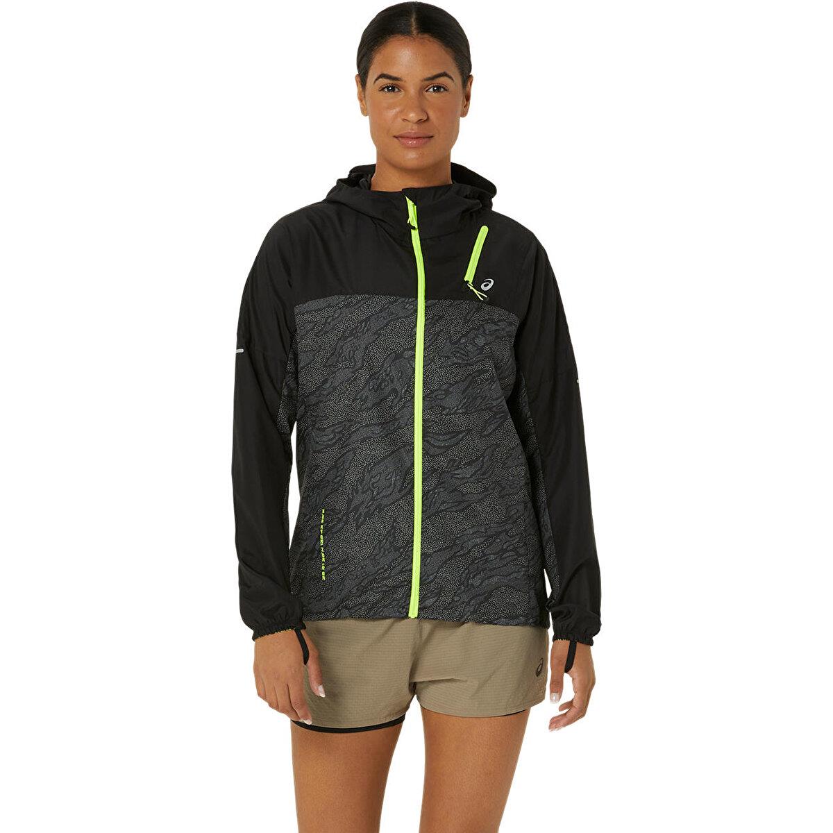 Asics Fujitrail Packable Windbreaker Kadın Black Ceket
