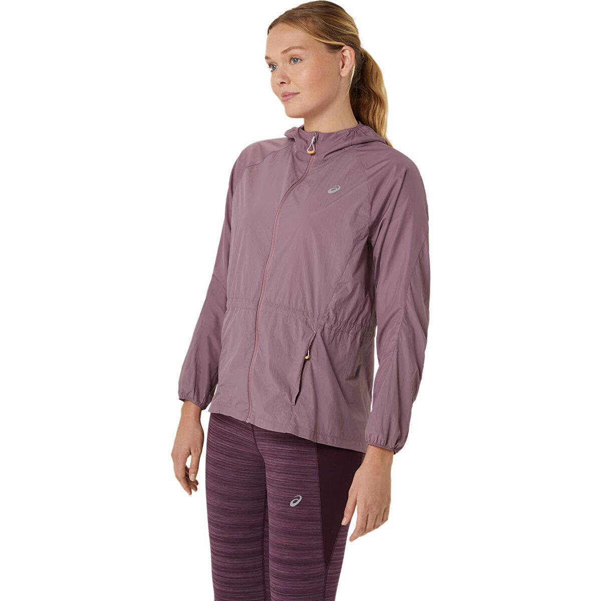 Asics Road Packable Jacket Kadın Bordo Ceket