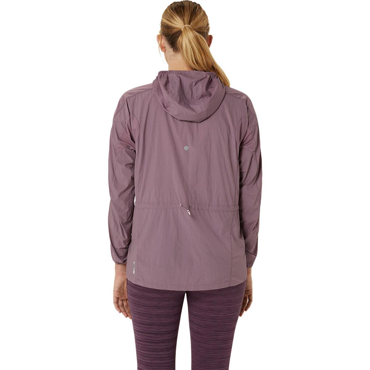 Asics Road Packable Jacket Kadın Bordo Ceket