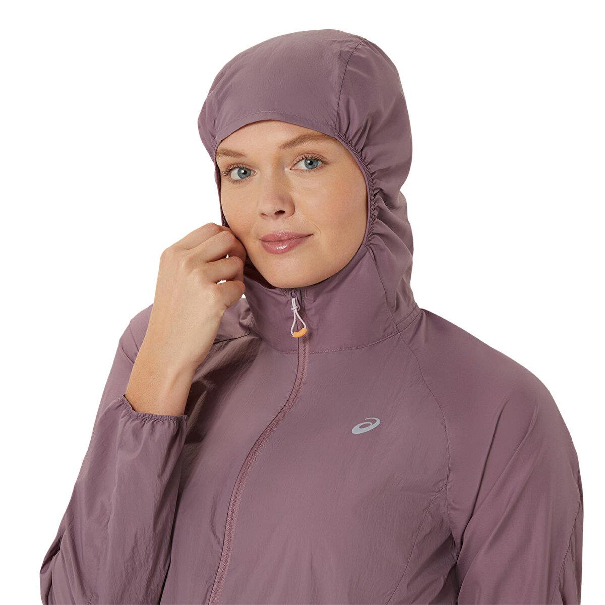 Asics Road Packable Jacket Kadın Bordo Ceket