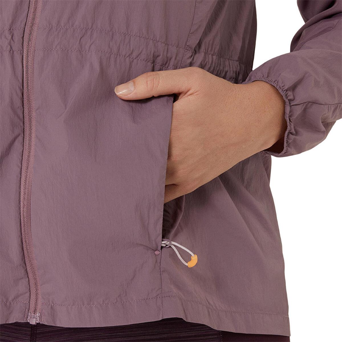 Asics Road Packable Jacket Kadın Bordo Ceket