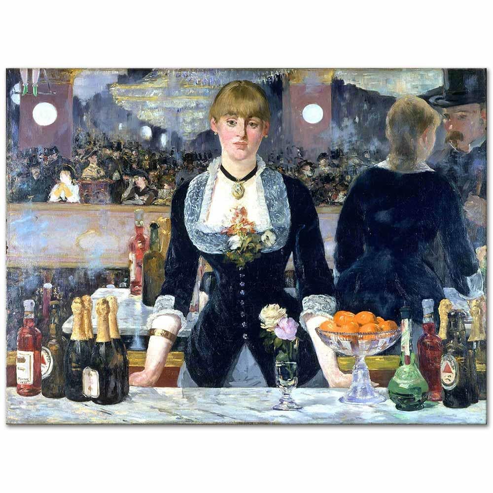 Edouard Manet Folies Bergere'de Bar Kanvas Tablo