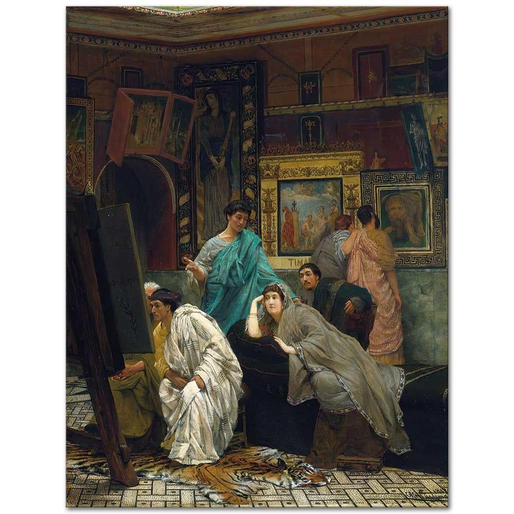 Sir Lawrence Alma-Tadema Augustus Zamanında Bir Resim Koleksiyonu Kanvas Tablo