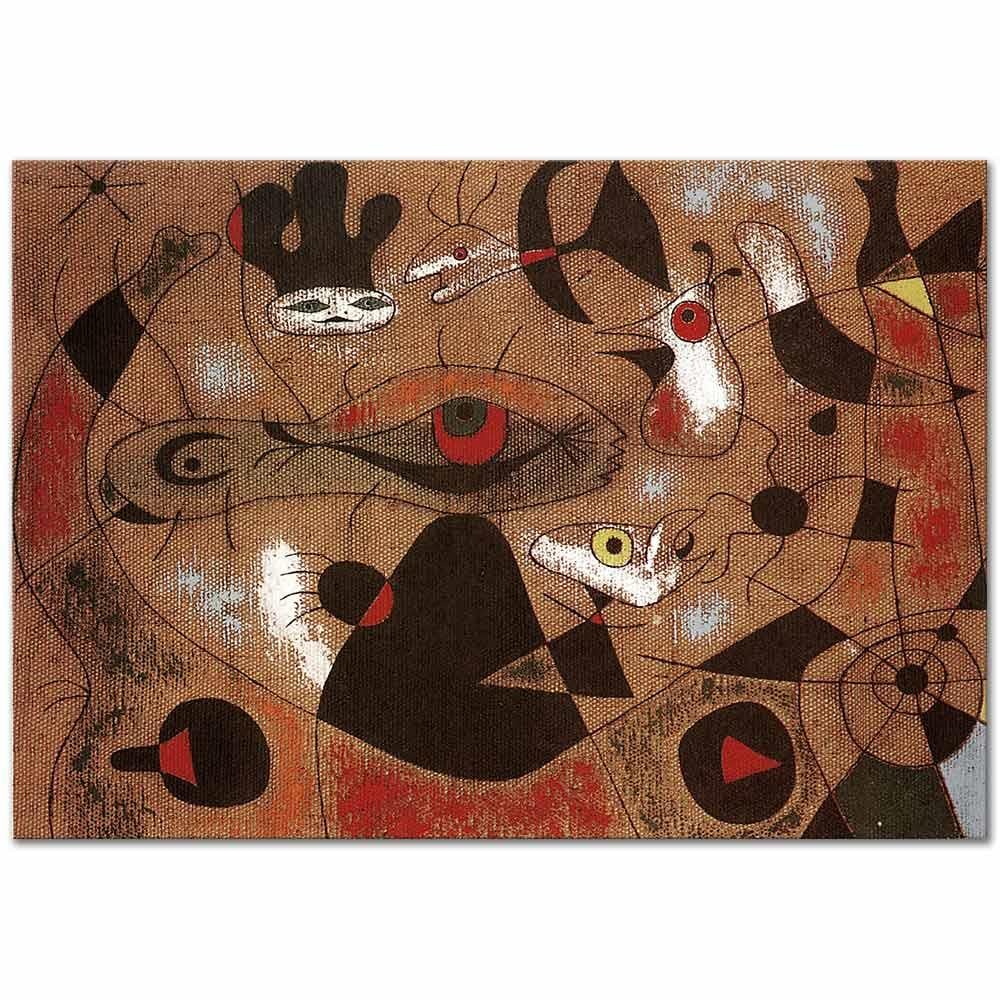 Joan Miro Çiğ Damlası Kanvas Tablo