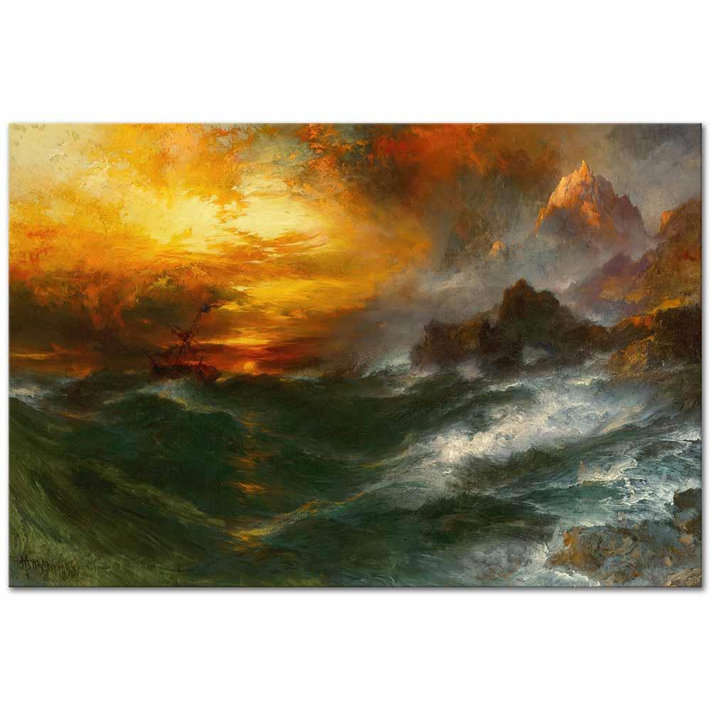 Thomas Moran Loadstone Dağı Kanvas Tablo