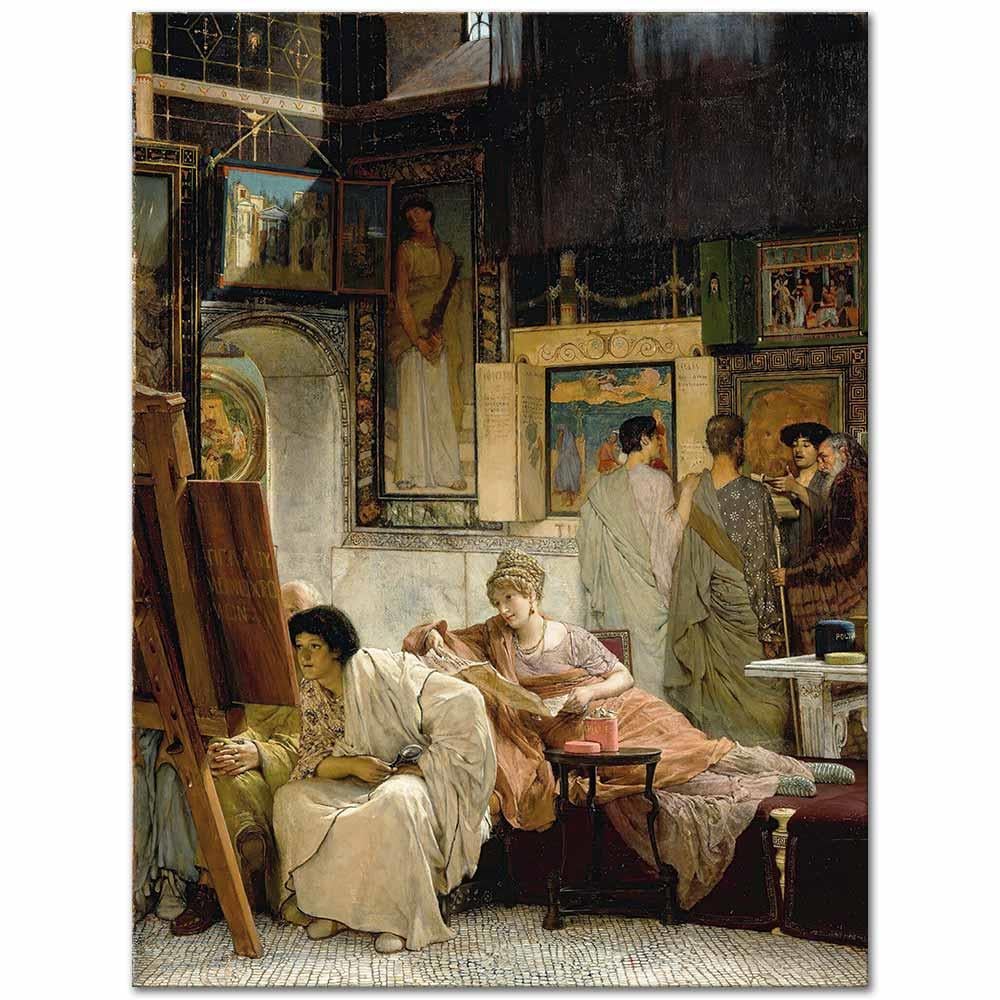 Sir Lawrence Alma-Tadema Bir Resim Galerisi Kanvas Tablo