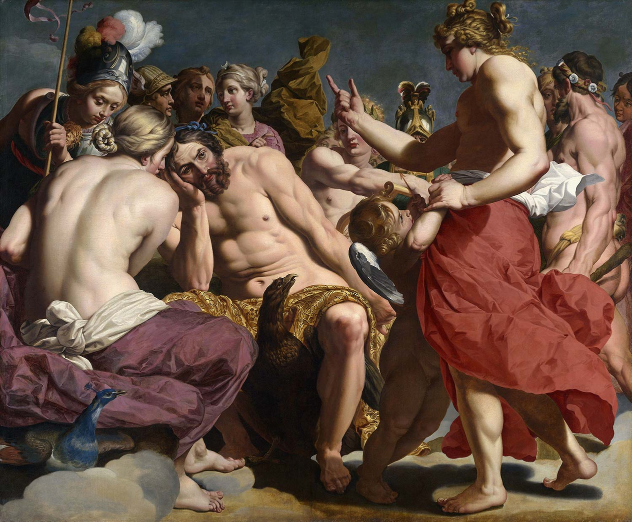 Abraham Janssens Jupiter Rebuked By Venus Art Print