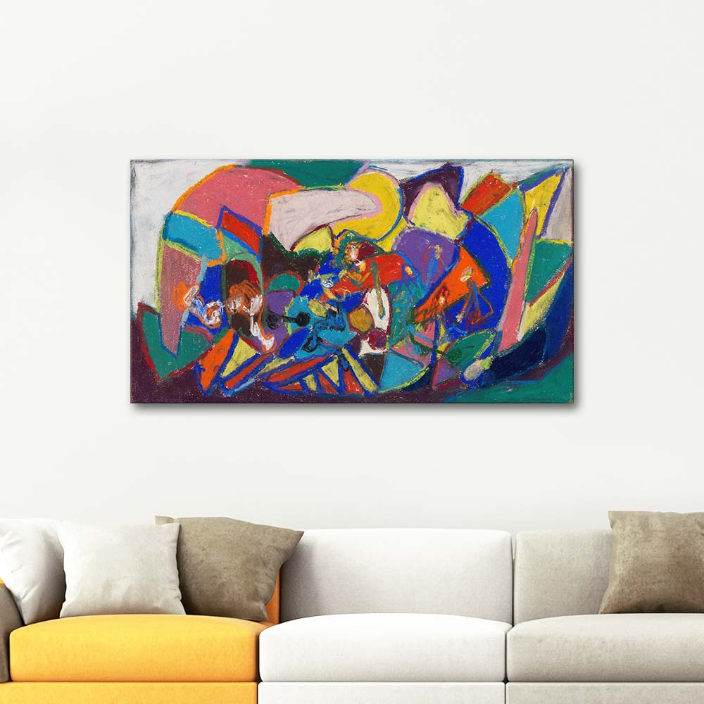 Adolf Hölzel Composition With Figures Art Print