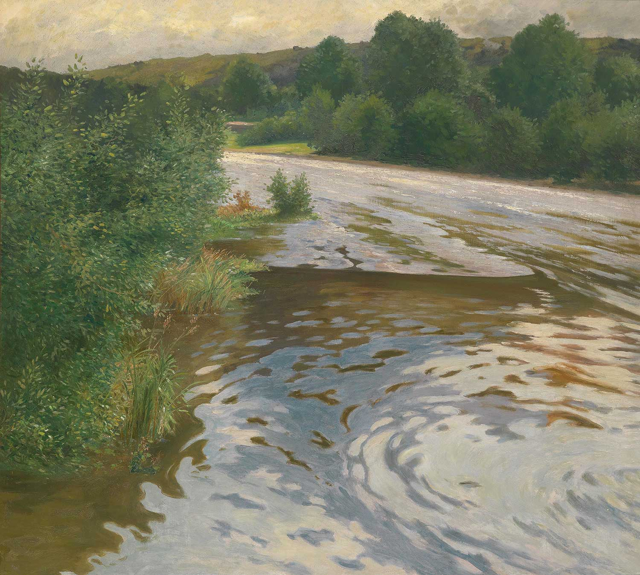 Adolf Kaufmann River Landscape Art Print