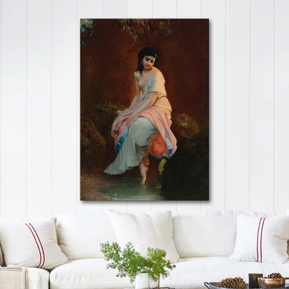 Adolphe Piot The Bather Art Print