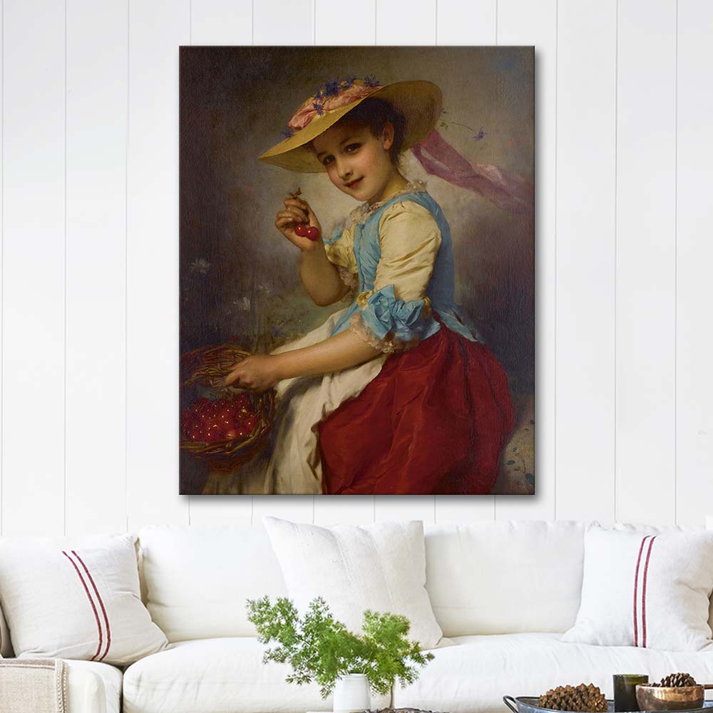 Adolphe Piot The Cherry Girl Art Print