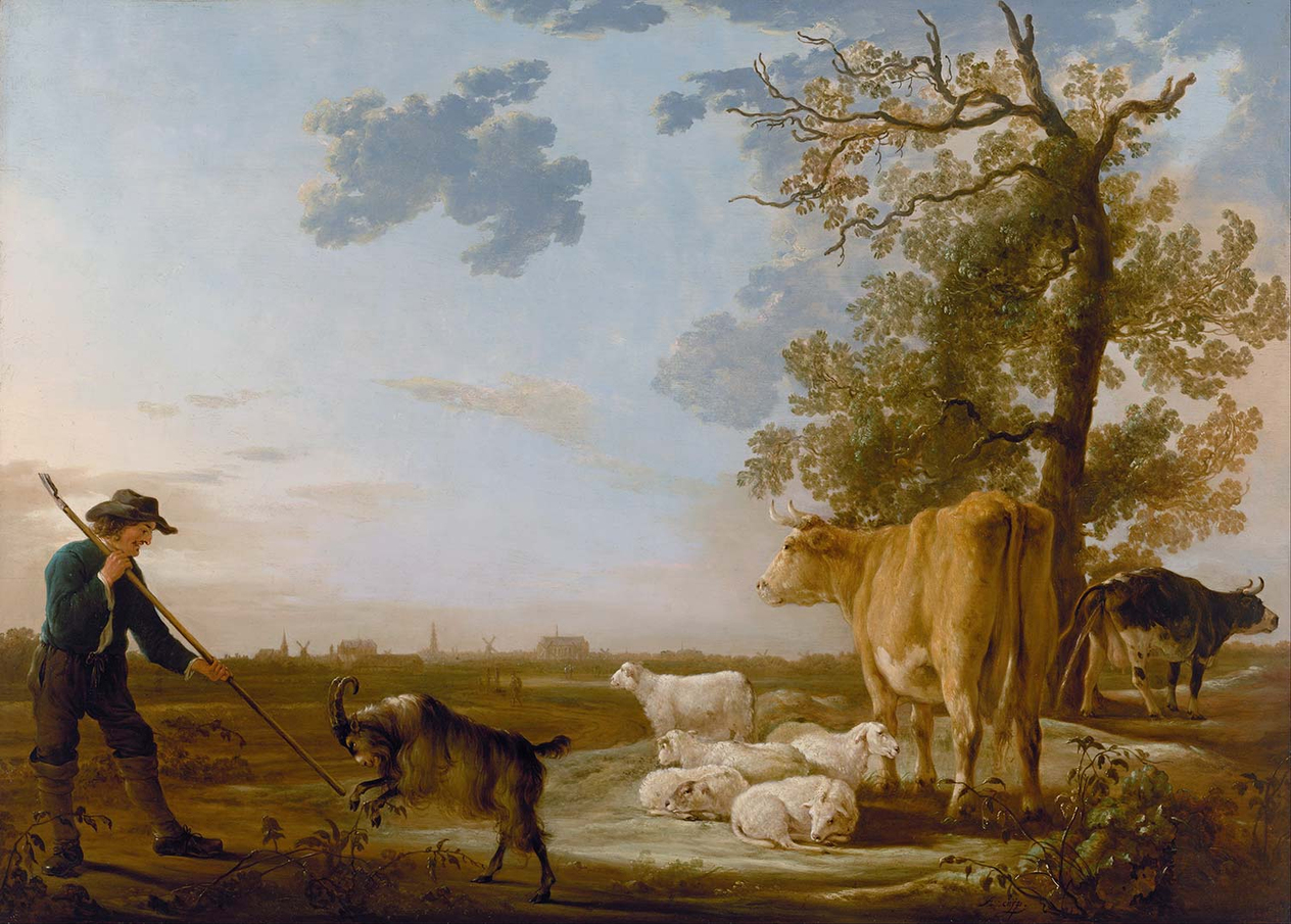 Aelbert Cuyp Sığırlar Peyzaj Kanvas Tablo