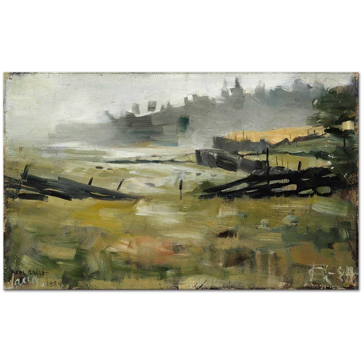 Misty Landscape by Akseli Gallen Kallela