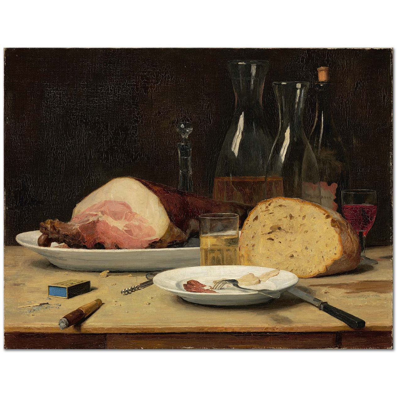 Albert Anker Still Life Excess Art Print