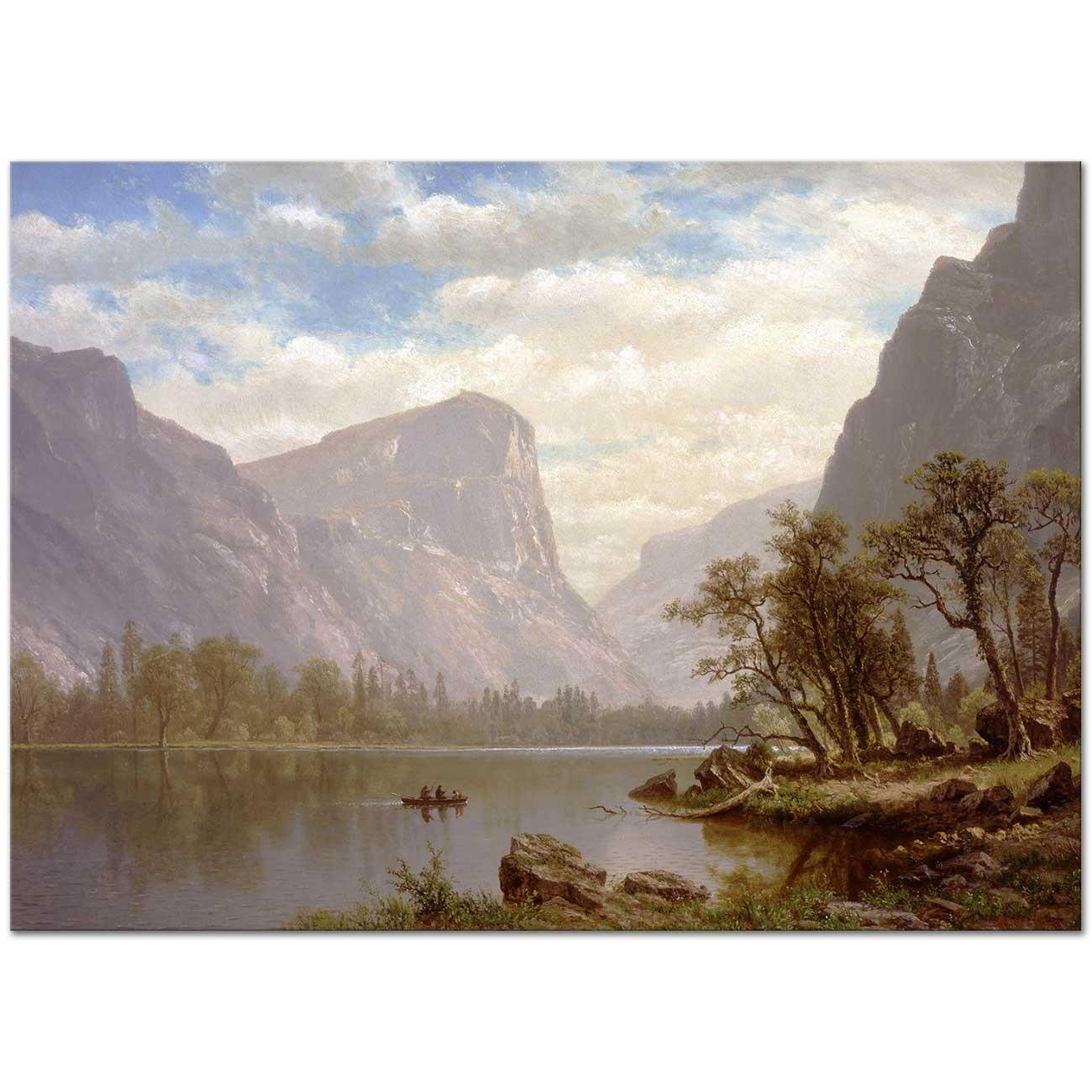 Albert Bierstadt Göl Manzarası Kanvas Tablo