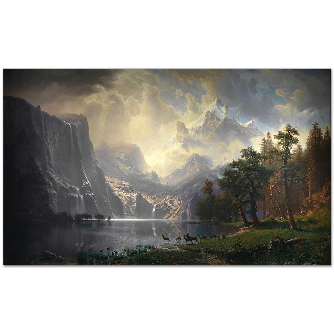 Among the Sierra Nevada Mountains by Albert Bierstadt