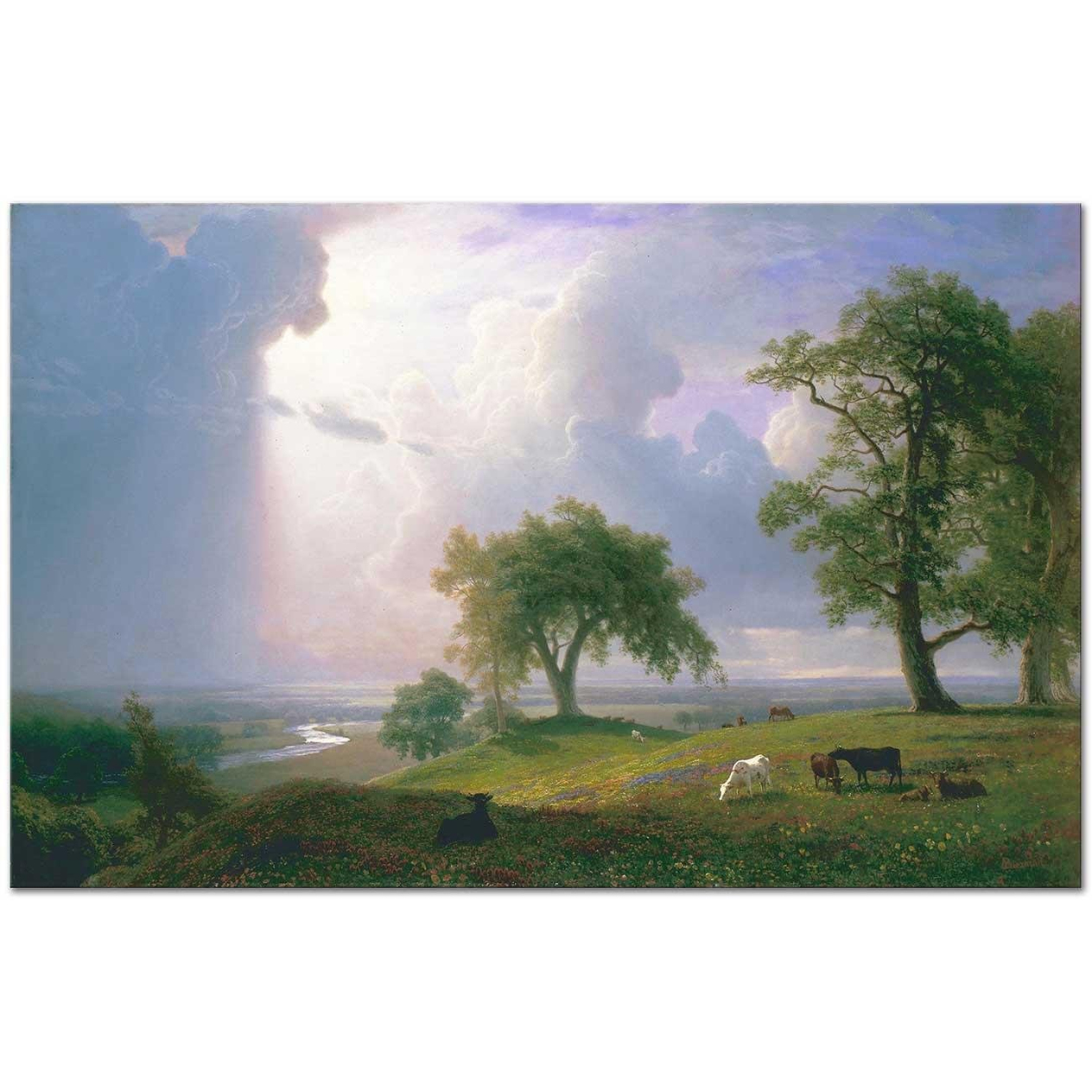 Albert Bierstadt Kaliforniya Baharı Kanvas Tablo