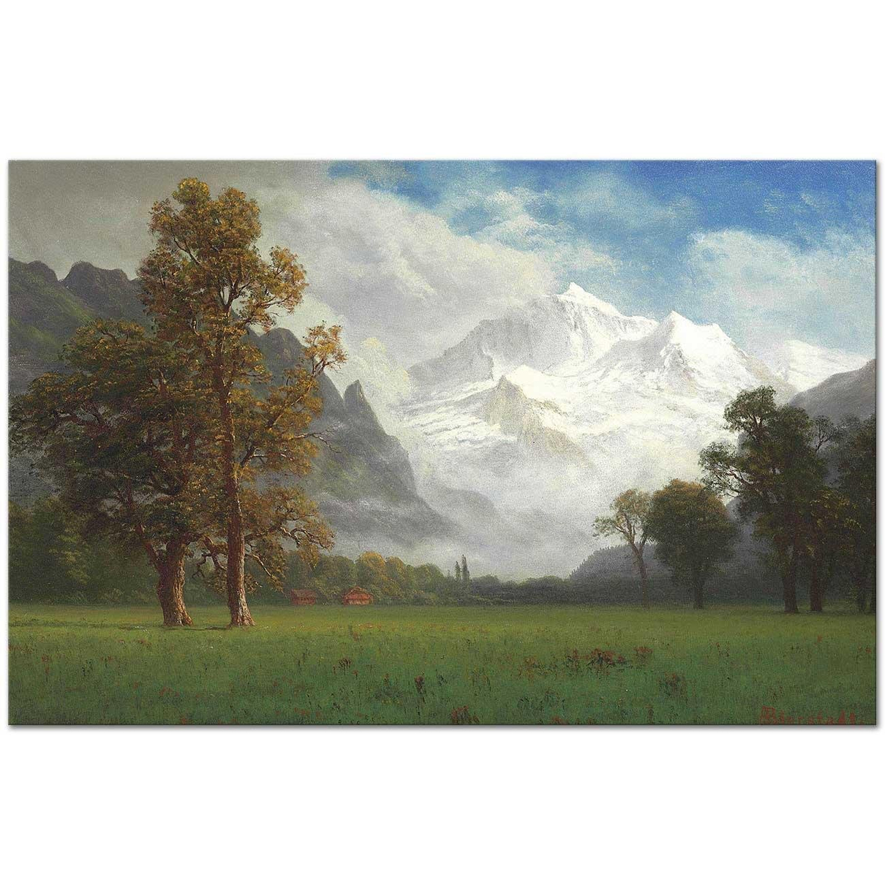 Albert Bierstadt Jungfrau Tepesi Kanvas Tablo