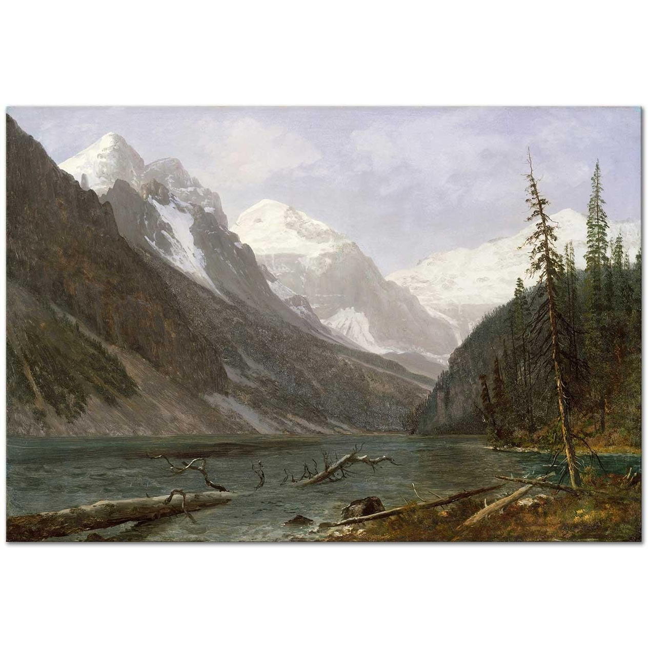 Albert Bierstadt Louise Gölü Kanvas Tablo