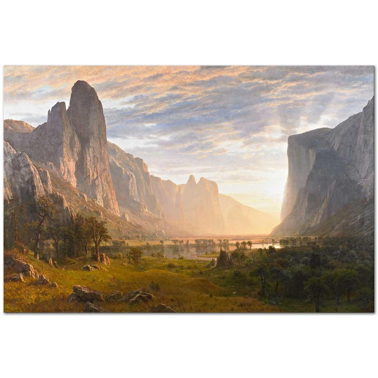 Albert Bierstadt Yosemite Vadisine Bakış Kanvas Tablo