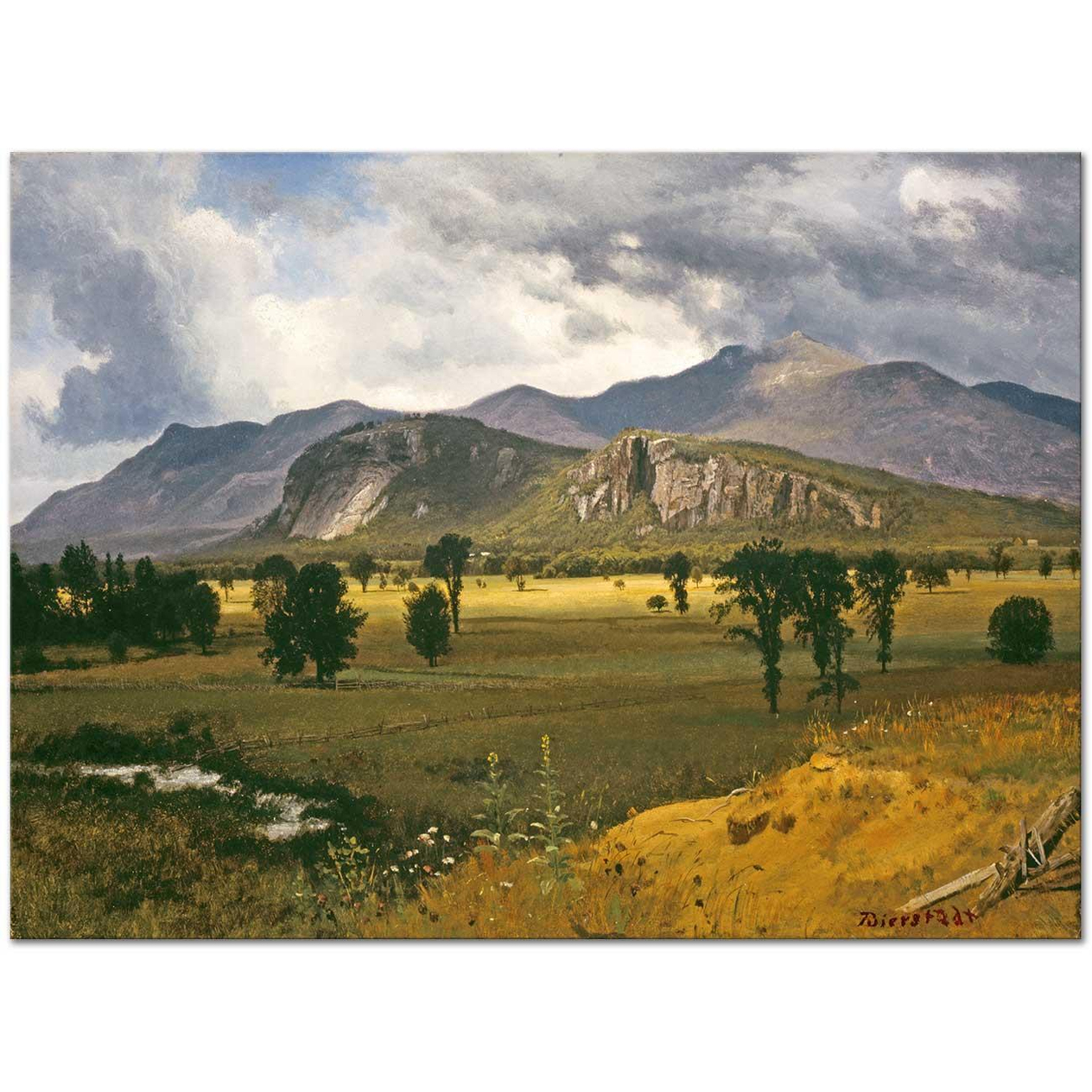 Moat Mountain Intervale New Hampshire by Albert Bierstadt
