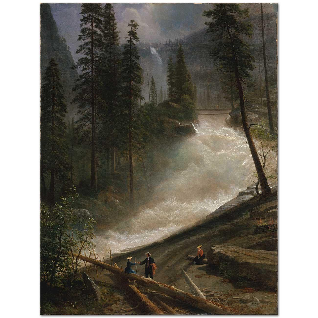 Albert Bierstadt Nevada Falls, Yosemite Art Print