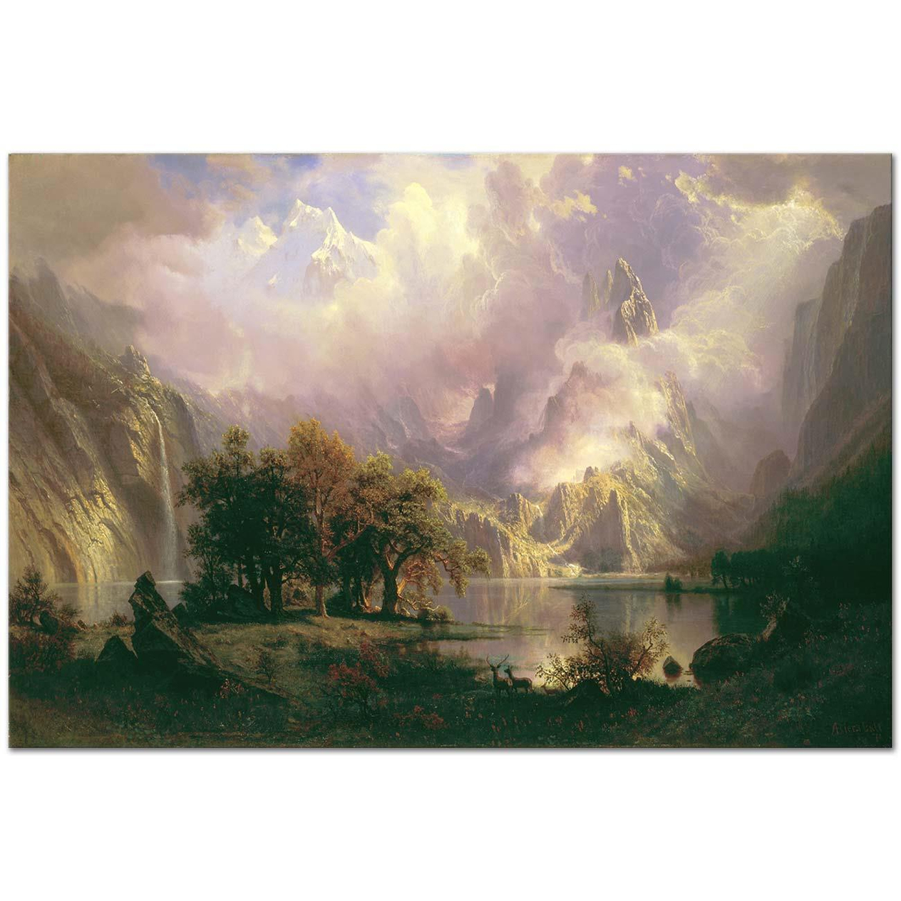 Albert Bierstadt Rocky Mountain Landscape Art Print