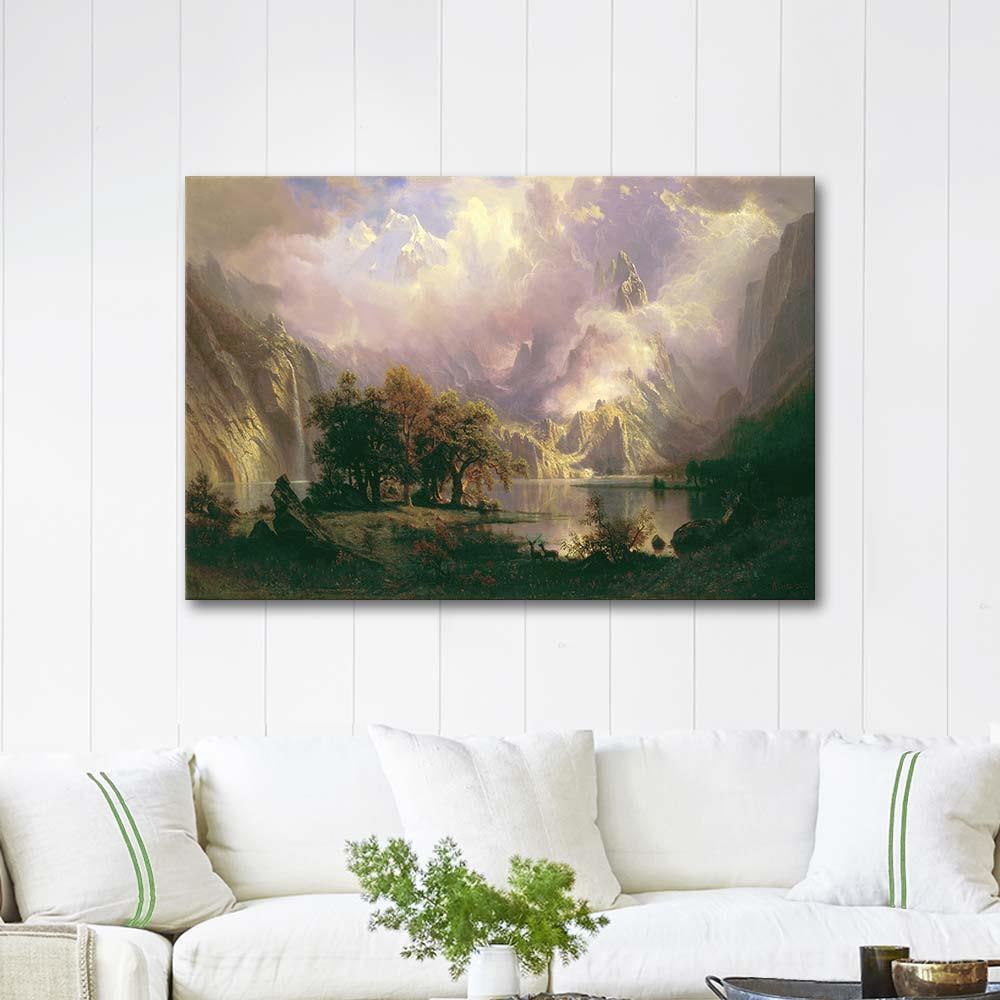 Albert Bierstadt Rocky Mountain Landscape Art Print