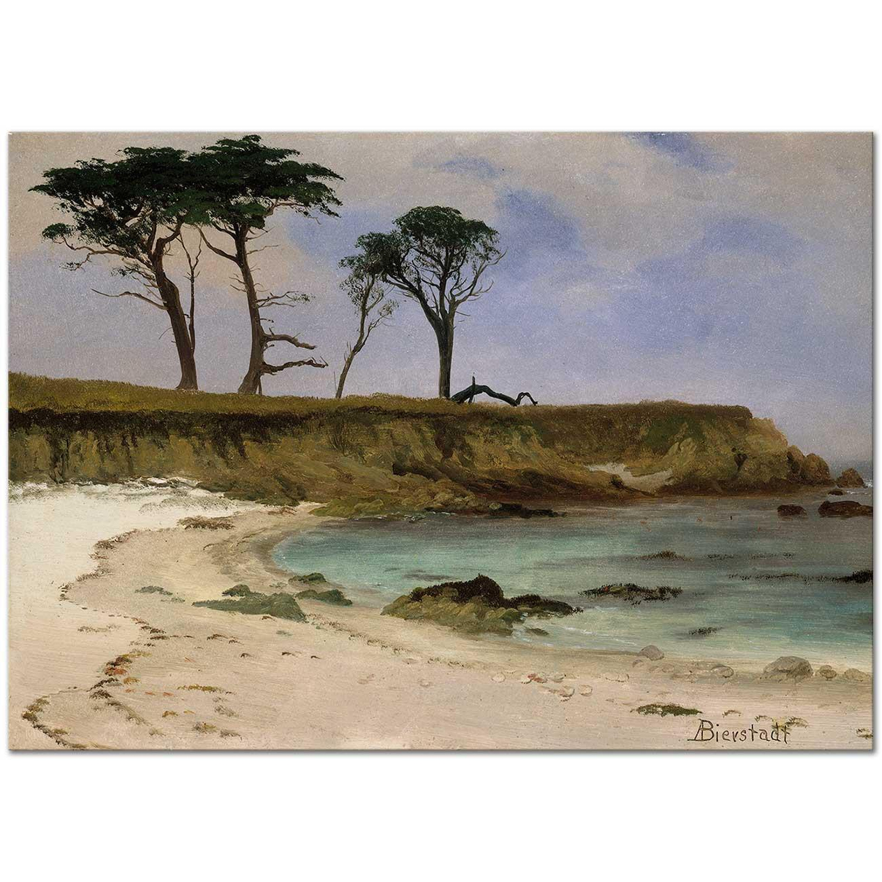 Albert Bierstadt Sea Cove Art Print