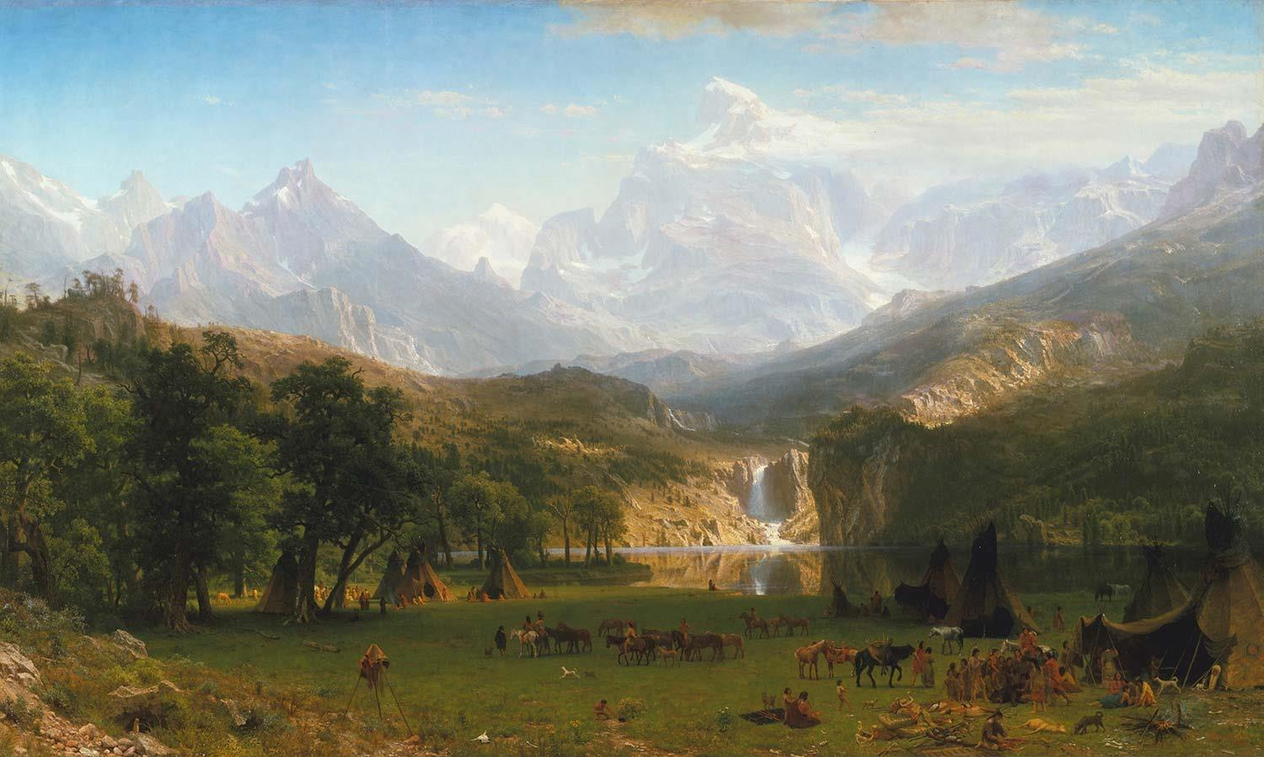 The Rocky Mountains Lander's Peak by Albert Bierstadt