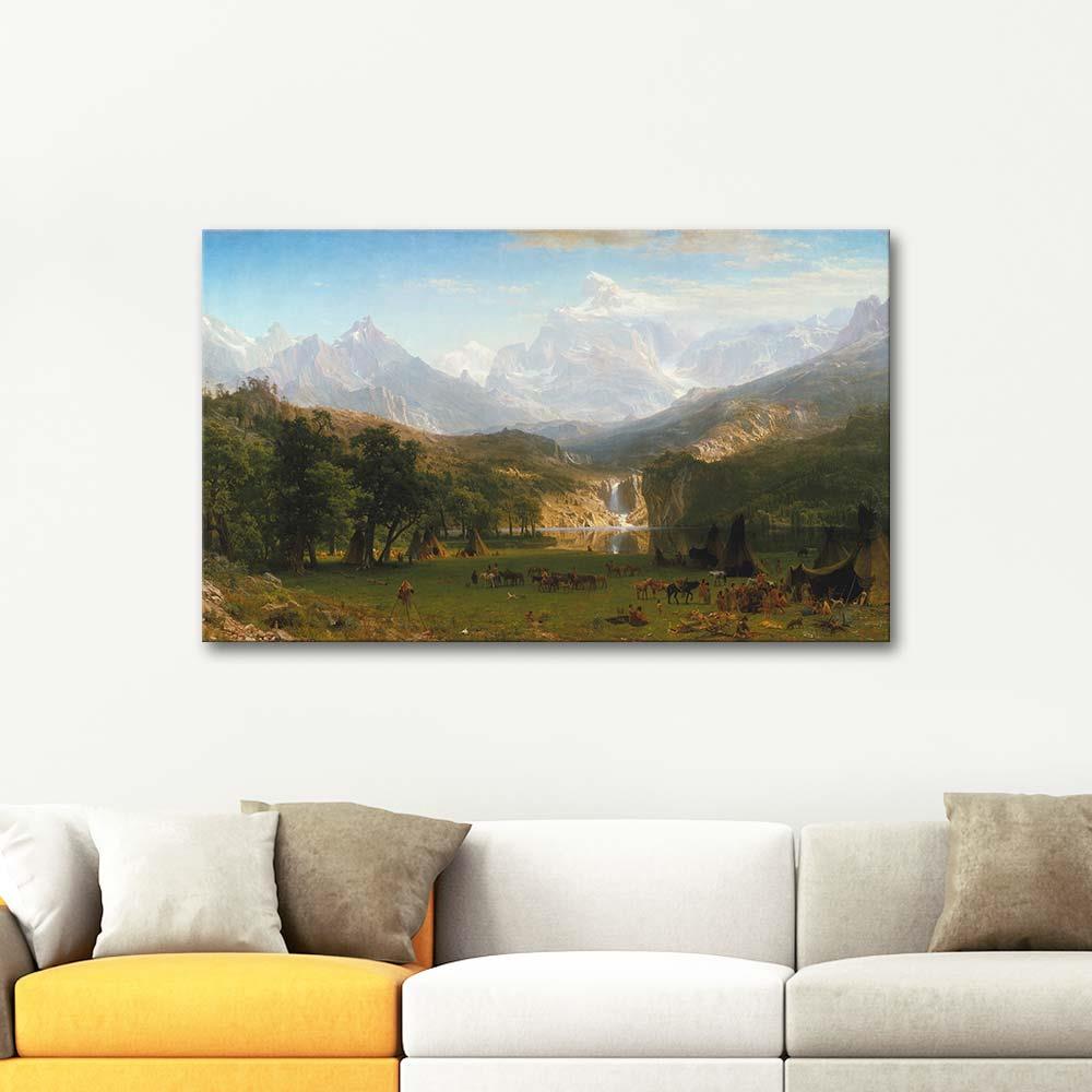 Albert Bierstadt Rocky Dağları Lander Zirvesi Kanvas Tablo