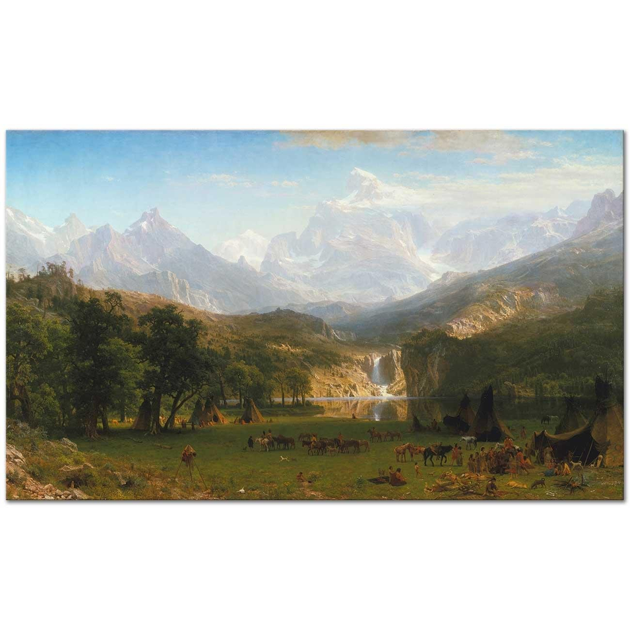 Albert Bierstadt Rocky Dağları Lander Zirvesi Kanvas Tablo