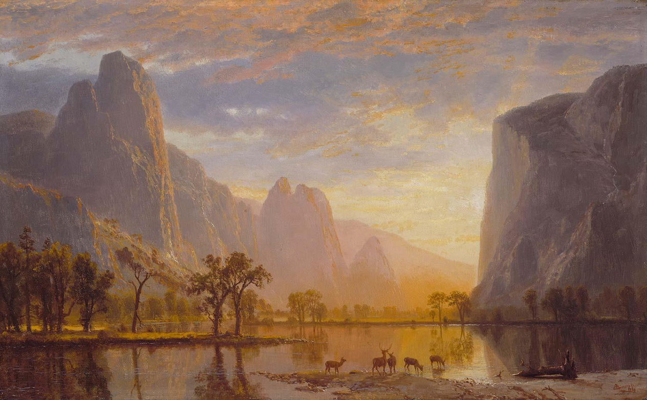 Albert Bierstadt Yosemite Vadisi Kanvas Tablo