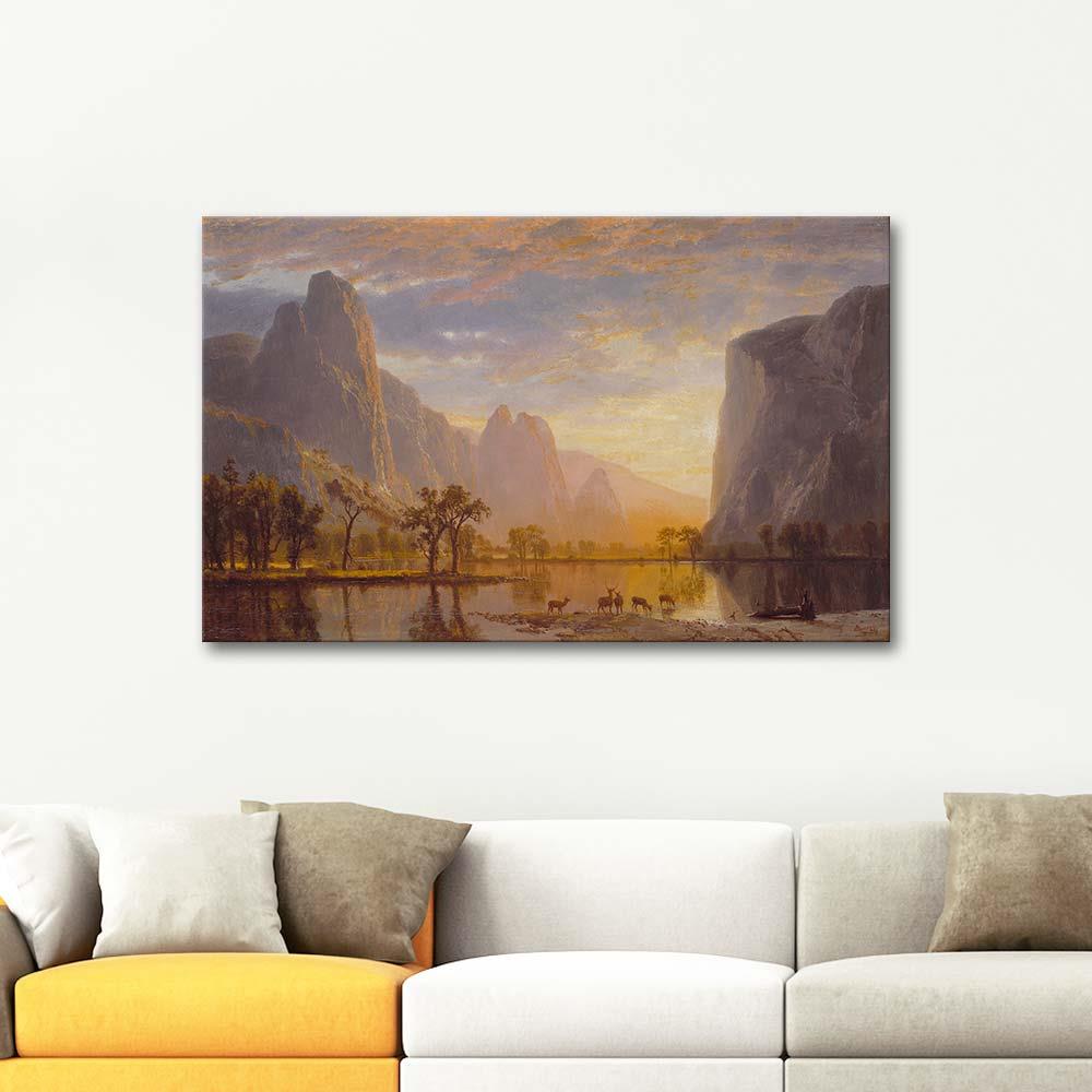 Albert Bierstadt Yosemite Vadisi Kanvas Tablo