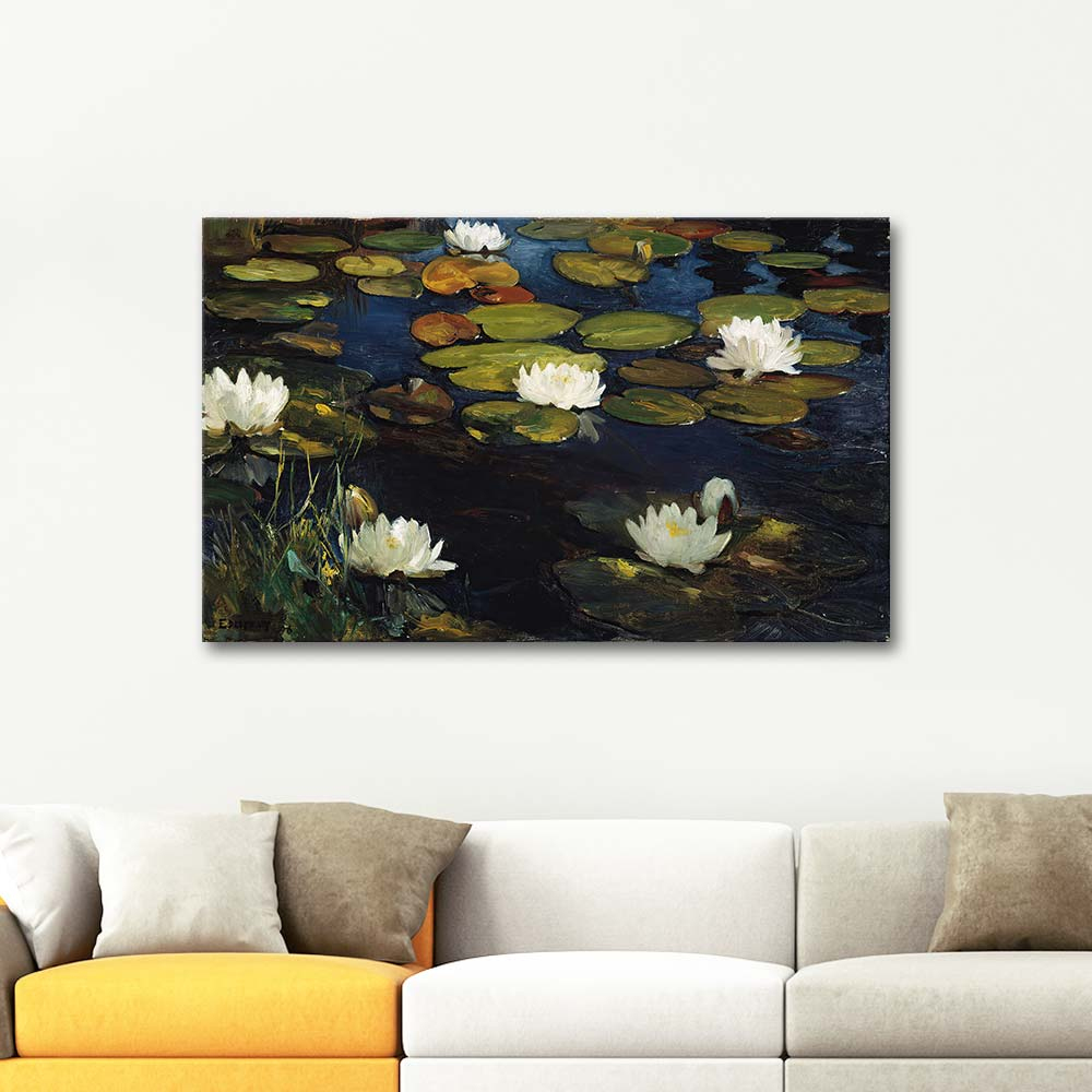 Albert Edelfelt Water Lilies Art Print