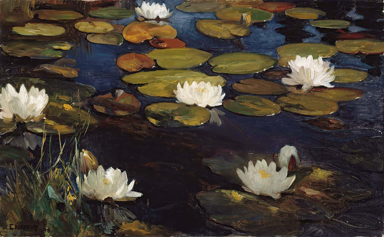 Water Lilies by Albert Edelfelt