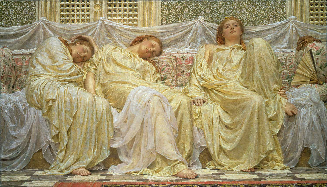 Albert Joseph Moore Dreamers Art Print