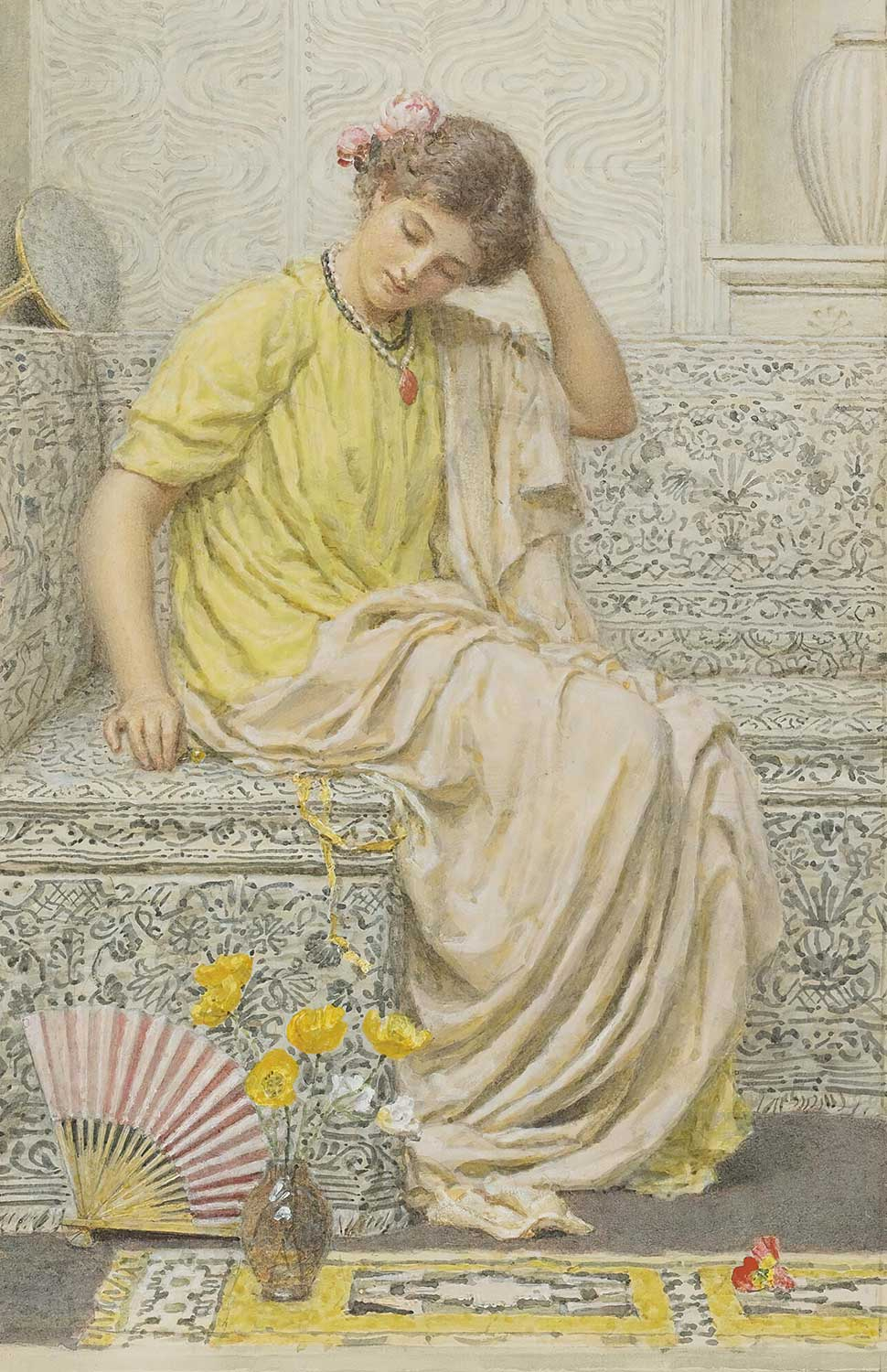 Albert Joseph Moore Hairpins Art Print