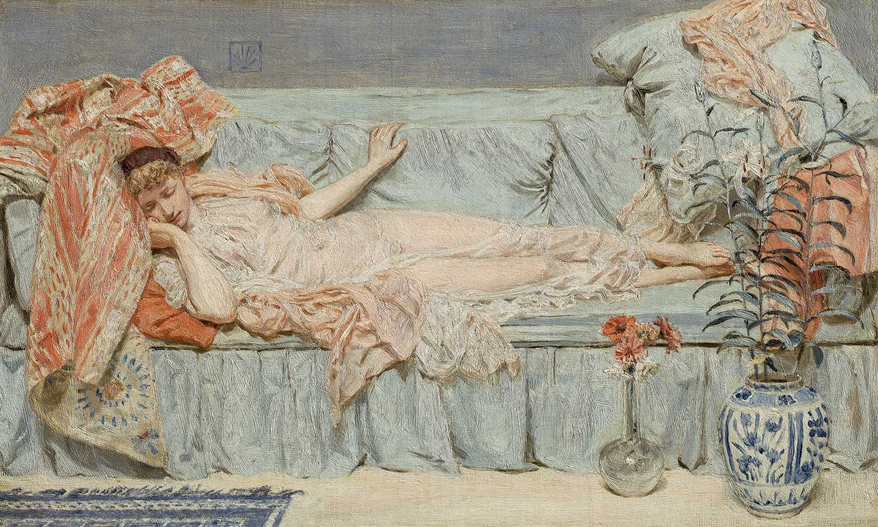 Albert Joseph Moore Lilies Art Print