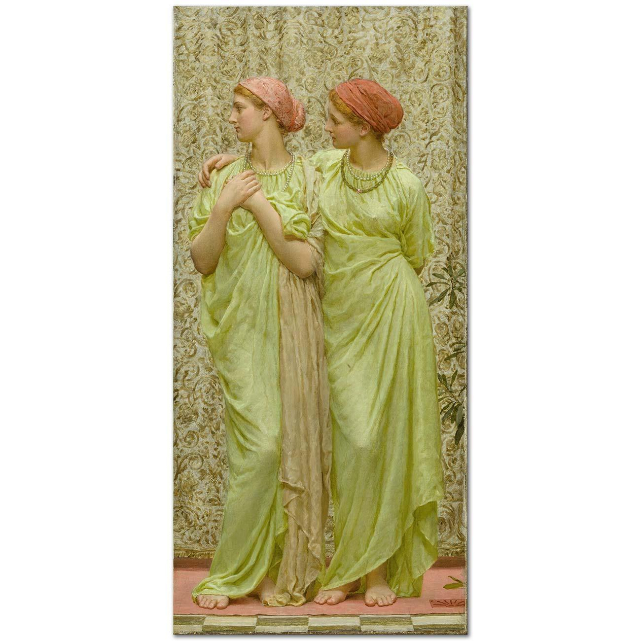 Albert Joseph Moore Sarı Yakut Kanvas Tablo